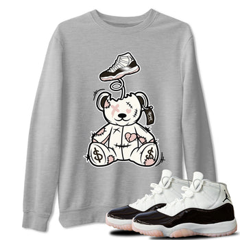 Air Jordan 11 Neapolitan shirt to match jordans Surprise Teddy Bear sneaker tees Air Jordan 11 Neapolitan SNRT Sneaker Tees Unisex Heather Grey 1 T-Shirt