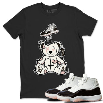 Air Jordan 11 Neapolitan shirt to match jordans Surprise Teddy Bear sneaker tees Air Jordan 11 Neapolitan SNRT Sneaker Tees Unisex Black 1 T-Shirt