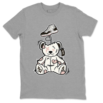Air Jordan 11 Neapolitan shirt to match jordans Surprise Teddy Bear sneaker tees Air Jordan 11 Neapolitan SNRT Sneaker Tees Unisex Heather Grey 2 T-Shirt