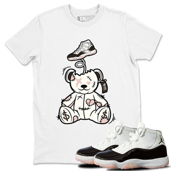 Air Jordan 11 Neapolitan shirt to match jordans Surprise Teddy Bear sneaker tees Air Jordan 11 Neapolitan SNRT Sneaker Tees Unisex White 1 T-Shirt
