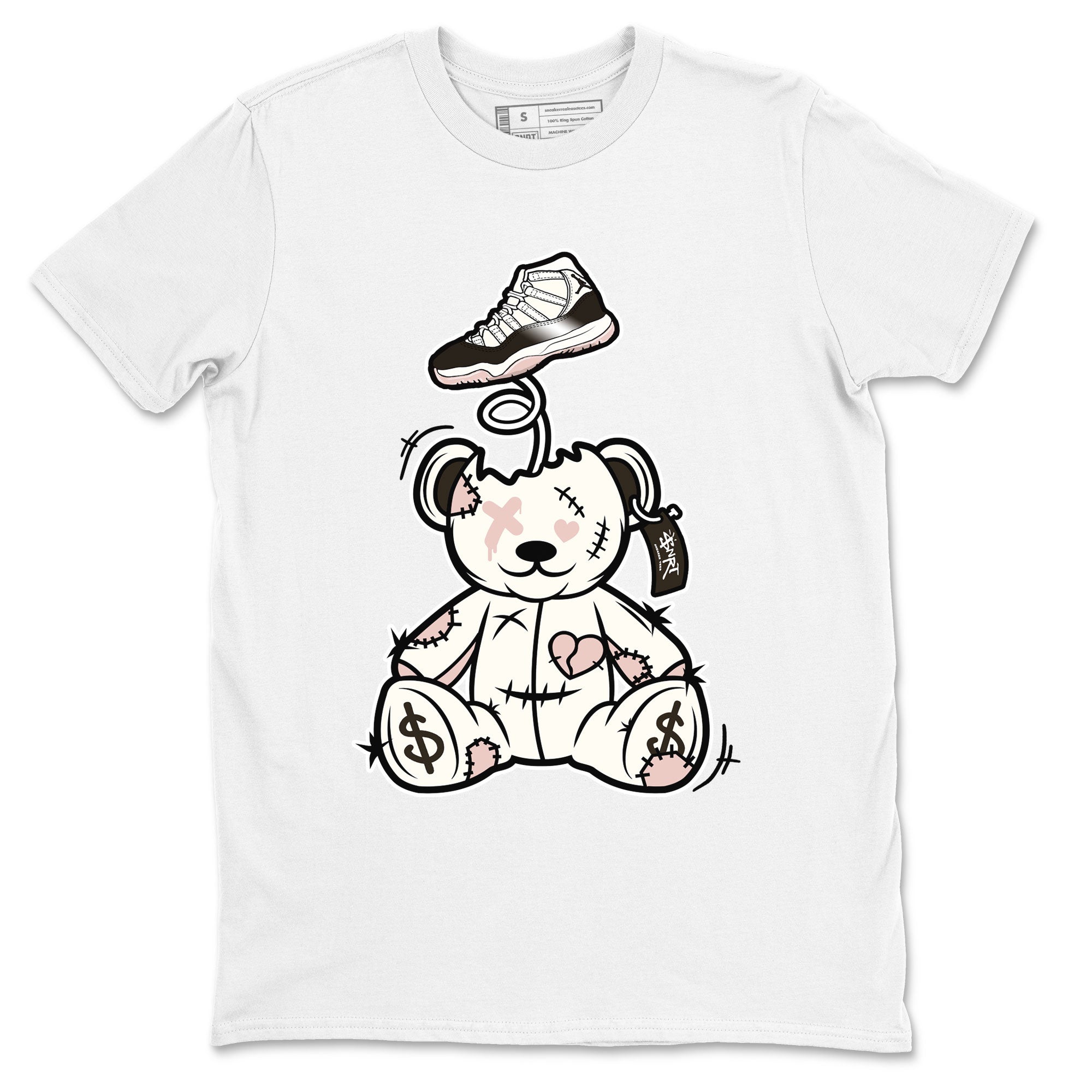 Air Jordan 11 Neapolitan shirt to match jordans Surprise Teddy Bear sneaker tees Air Jordan 11 Neapolitan SNRT Sneaker Tees Unisex White 2 T-Shirt