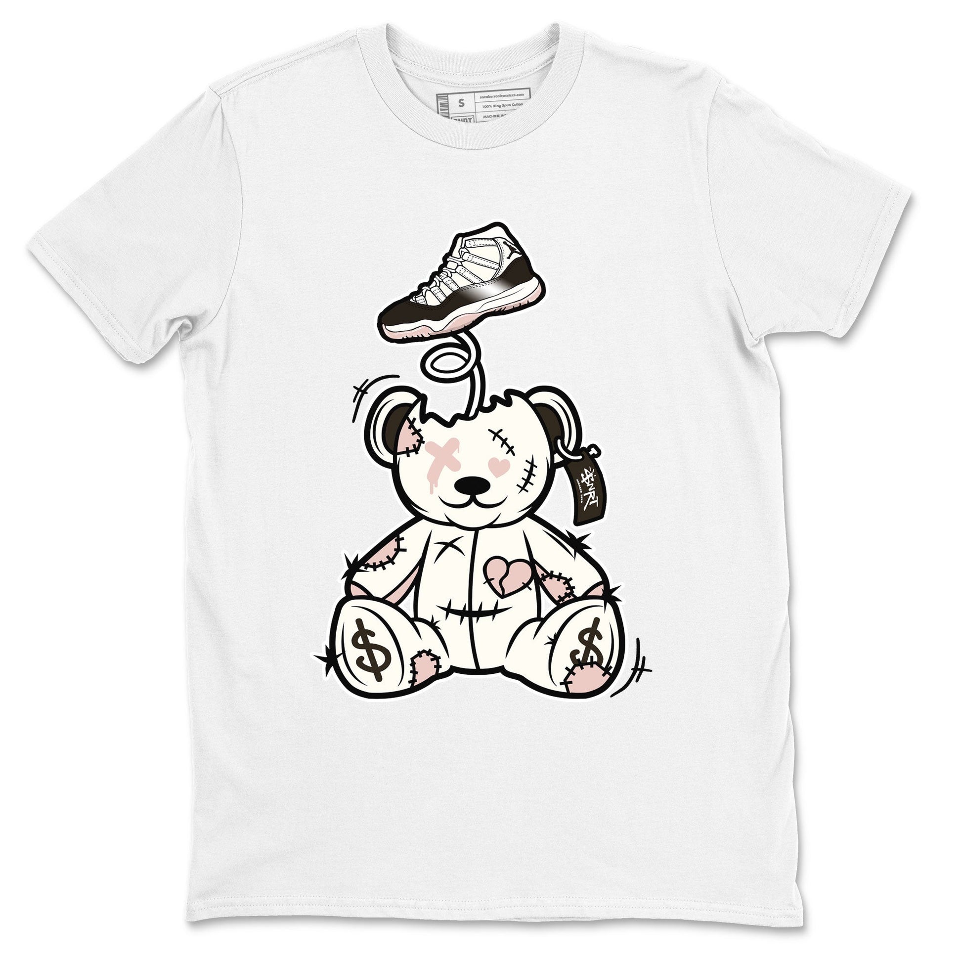 Air Jordan 11 Neapolitan shirt to match jordans Surprise Teddy Bear sneaker tees Air Jordan 11 Neapolitan SNRT Sneaker Tees Unisex White 2 T-Shirt