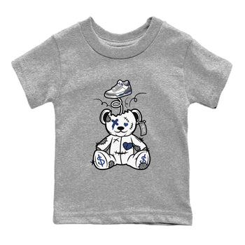 3s Midnight Navy shirt to match jordans Surprise Teddy Bear sneaker match tee Air Jordan 3 Midnight Navy SNRT Sneaker Tees baby toddler Heather Grey 2 cotton Shirt