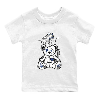 3s Midnight Navy shirt to match jordans Surprise Teddy Bear sneaker match tee Air Jordan 3 Midnight Navy SNRT Sneaker Tees baby toddler White 2 cotton Shirt