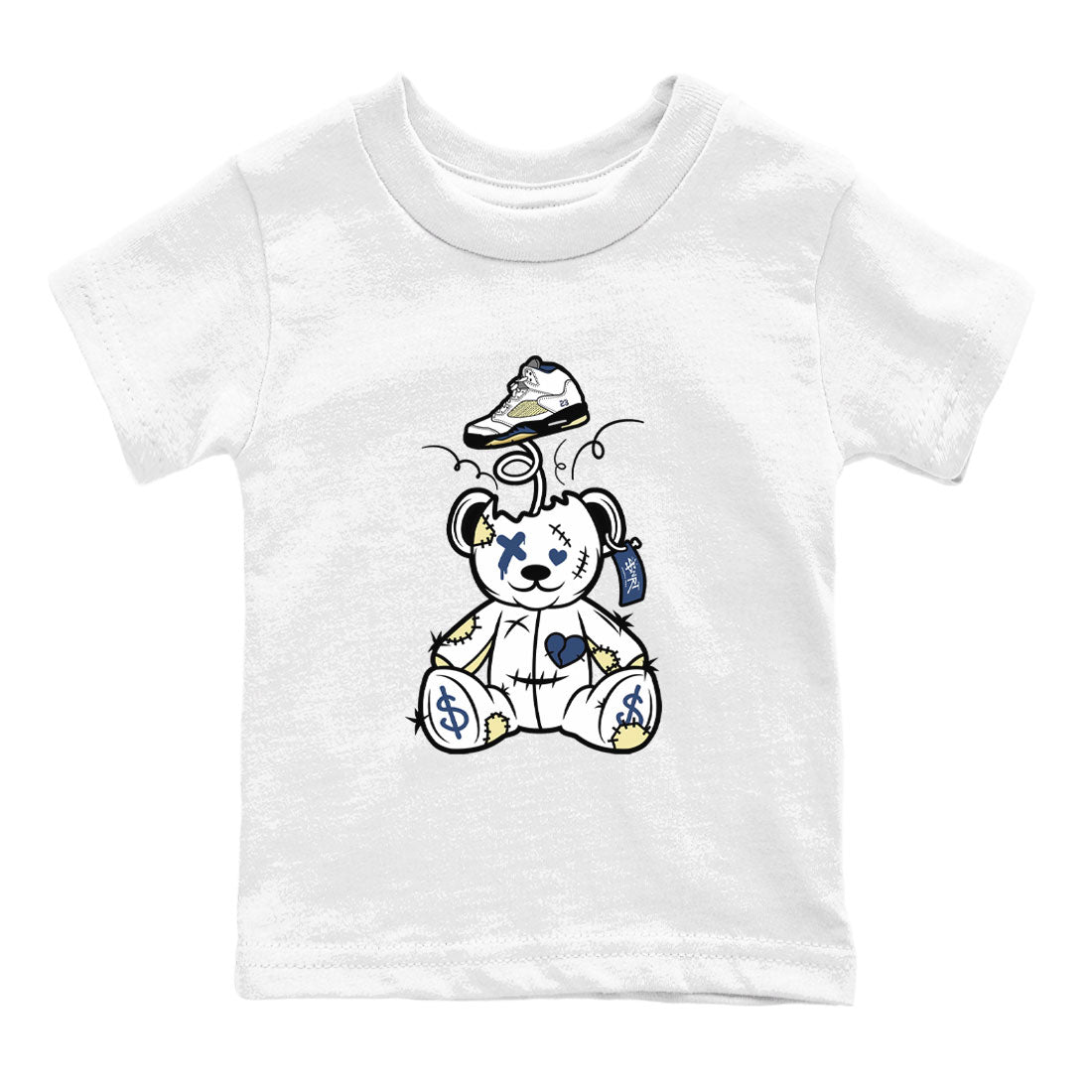 Air Jordan 5 A Ma Maniere x Dawn shirt to match jordans Surprise Teddy Bear sneaker tees Air Jordan 5 A Ma Maniere x Photon Dust SNRT Sneaker Tees Sneaker Matching Shirt Baby Toddler White 2 T-Shirt