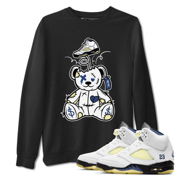 Air Jordan 5 A Ma Maniere x Dawn shirt to match jordans Surprise Teddy Bear sneaker tees Air Jordan 5 A Ma Maniere x Photon Dust SNRT Sneaker Tees Sneaker Matching Shirt Unisex Black 1 T-Shirt