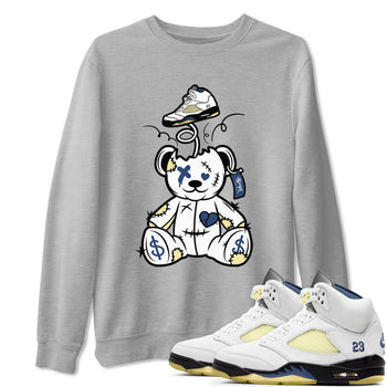 Air Jordan 5 A Ma Maniere x Dawn shirt to match jordans Surprise Teddy Bear sneaker tees Air Jordan 5 A Ma Maniere x Photon Dust SNRT Sneaker Tees Sneaker Matching Shirt Unisex Heather Grey 1 T-Shirt