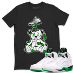 Jordan 5 Retro Lucky Green shirt to match jordans Surprise Teddy Bear sneaker tees Air Jordan 5 Lucky Green SNRT Sneaker Tees Unisex Sneaker Matching Clothes Black 1 T-Shirt