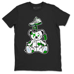 Jordan 5 Retro Lucky Green shirt to match jordans Surprise Teddy Bear sneaker tees Air Jordan 5 Lucky Green SNRT Sneaker Tees Unisex Sneaker Matching Clothes Black 2 T-Shirt