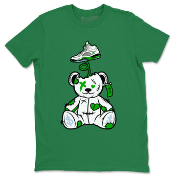 Jordan 5 Retro Lucky Green shirt to match jordans Surprise Teddy Bear sneaker tees Air Jordan 5 Lucky Green SNRT Sneaker Tees Unisex Sneaker Matching Clothes Kelly Green 2 T-Shirt