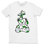 Jordan 5 Retro Lucky Green shirt to match jordans Surprise Teddy Bear sneaker tees Air Jordan 5 Lucky Green SNRT Sneaker Tees Unisex Sneaker Matching Clothes White 2 T-Shirt