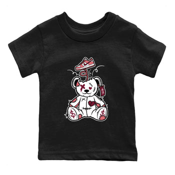 Dunk Valentine's Day shirt to match jordans Surprise Teddy Bear sneaker tees Dunks Valentine's Day SNRT sneaker release tees baby toddler Black 2 cotton Shirt