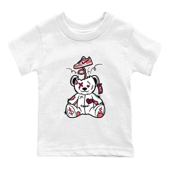 Dunk Valentine's Day shirt to match jordans Surprise Teddy Bear sneaker tees Dunks Valentine's Day SNRT sneaker release tees baby toddler White 2 cotton Shirt