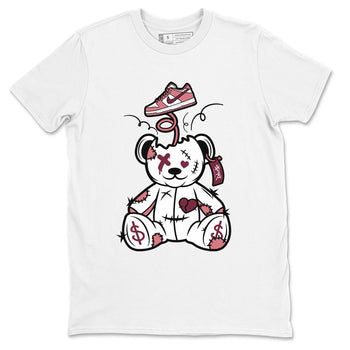 Dunk Valentine's Day shirt to match jordans Surprise Teddy Bear sneaker tees Dunks Valentine's Day SNRT sneaker Release Tees unisex cotton White 2 crew neck shirt