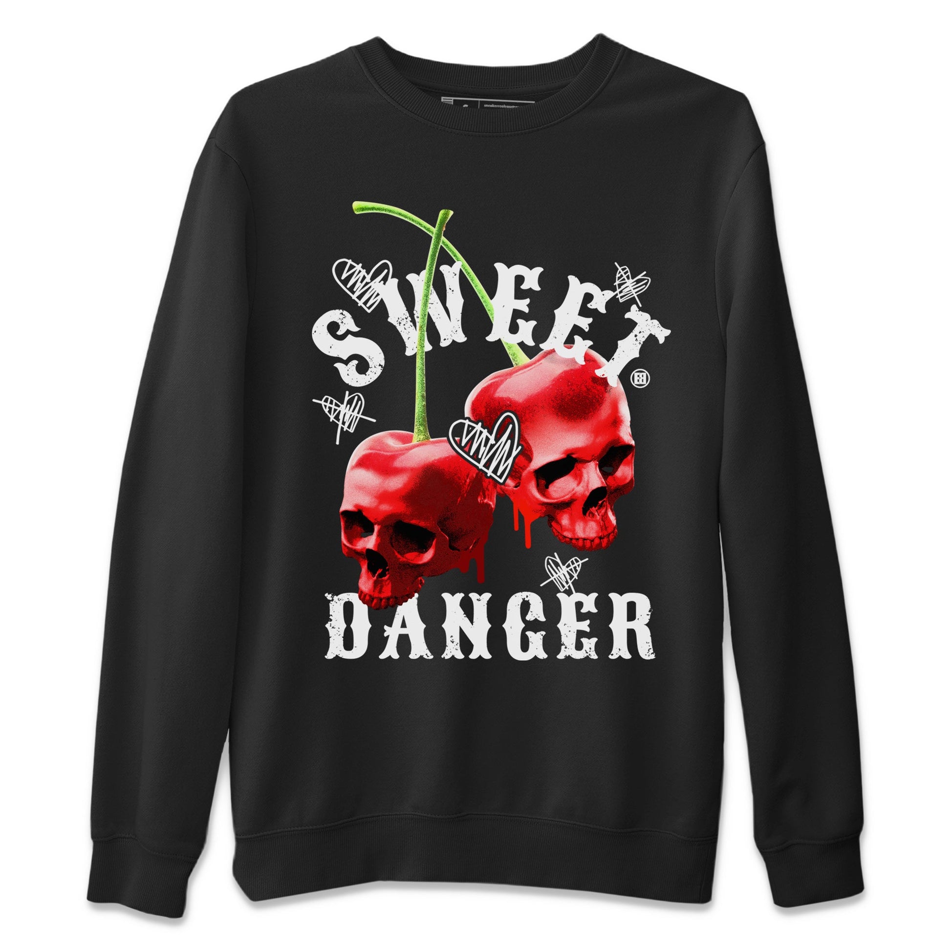 Air Jordan 11 Cherry Sneaker Match Tees Sweet Danger Sneaker Tees 11s Cherry Sneaker Release Tees AJ11 Varsity Red Unisex Shirts Black 2