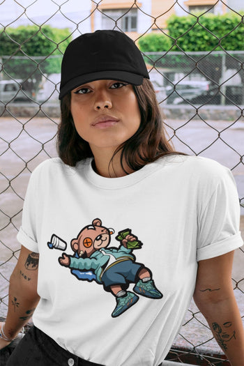 Yeezy 700 Faded Azure Sneaker Match Tees Drunk Teddy Bear Sneaker Tees Yeezy 700 Faded Azure Sneaker Release Tees Unisex Shirts