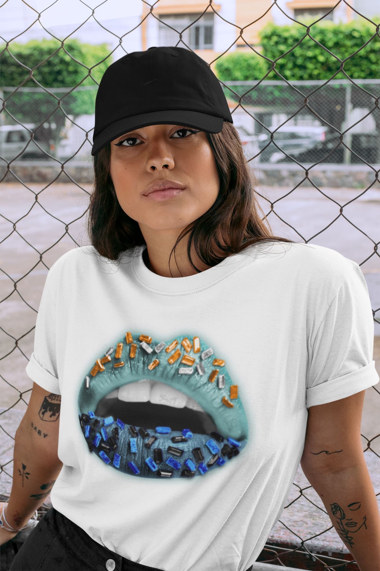 Yeezy 700 Faded Azure Sneaker Match Tees Lips Jewel Sneaker Tees Yeezy 700 Faded Azure Sneaker Release Tees Unisex Shirts