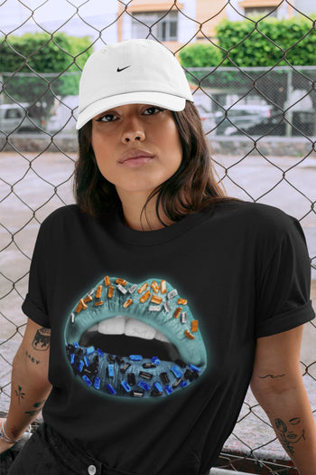 Yeezy 700 Faded Azure Sneaker Match Tees Lips Jewel Sneaker Tees Yeezy 700 Faded Azure Sneaker Release Tees Unisex Shirts