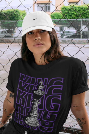 Jordan 3 Dark Iris Sneaker Match Tees King Sneaker Tees Jordan 3 Dark Iris Sneaker Release Tees Unisex Shirts