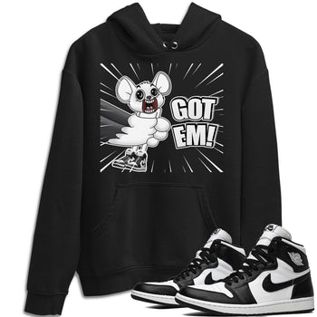 Jordan 1 Black White Sneaker Match Tees T&J Got Em Sneaker Tees Jordan 1 Black White Sneaker Release Tees Unisex Shirts