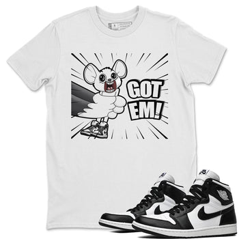 Jordan 1 Black White Sneaker Match Tees T&J Got Em Sneaker Tees Jordan 1 Black White Sneaker Release Tees Unisex Shirts