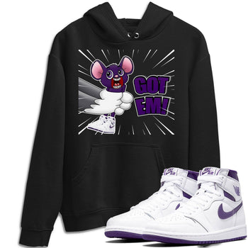 Jordan 1 WMNS Court Purple Sneaker Match Tees T&J Got Em Sneaker Tees Jordan 1 WMNS Court Purple Sneaker Release Tees Unisex Shirts