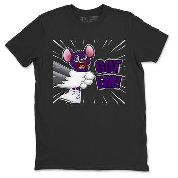 Jordan 1 WMNS Court Purple Sneaker Match Tees T&J Got Em Sneaker Tees Jordan 1 WMNS Court Purple Sneaker Release Tees Unisex Shirts