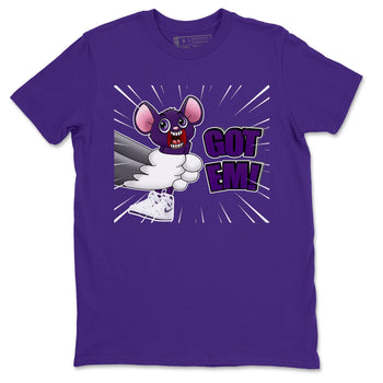 Jordan 1 WMNS Court Purple Sneaker Match Tees T&J Got Em Sneaker Tees Jordan 1 WMNS Court Purple Sneaker Release Tees Unisex Shirts