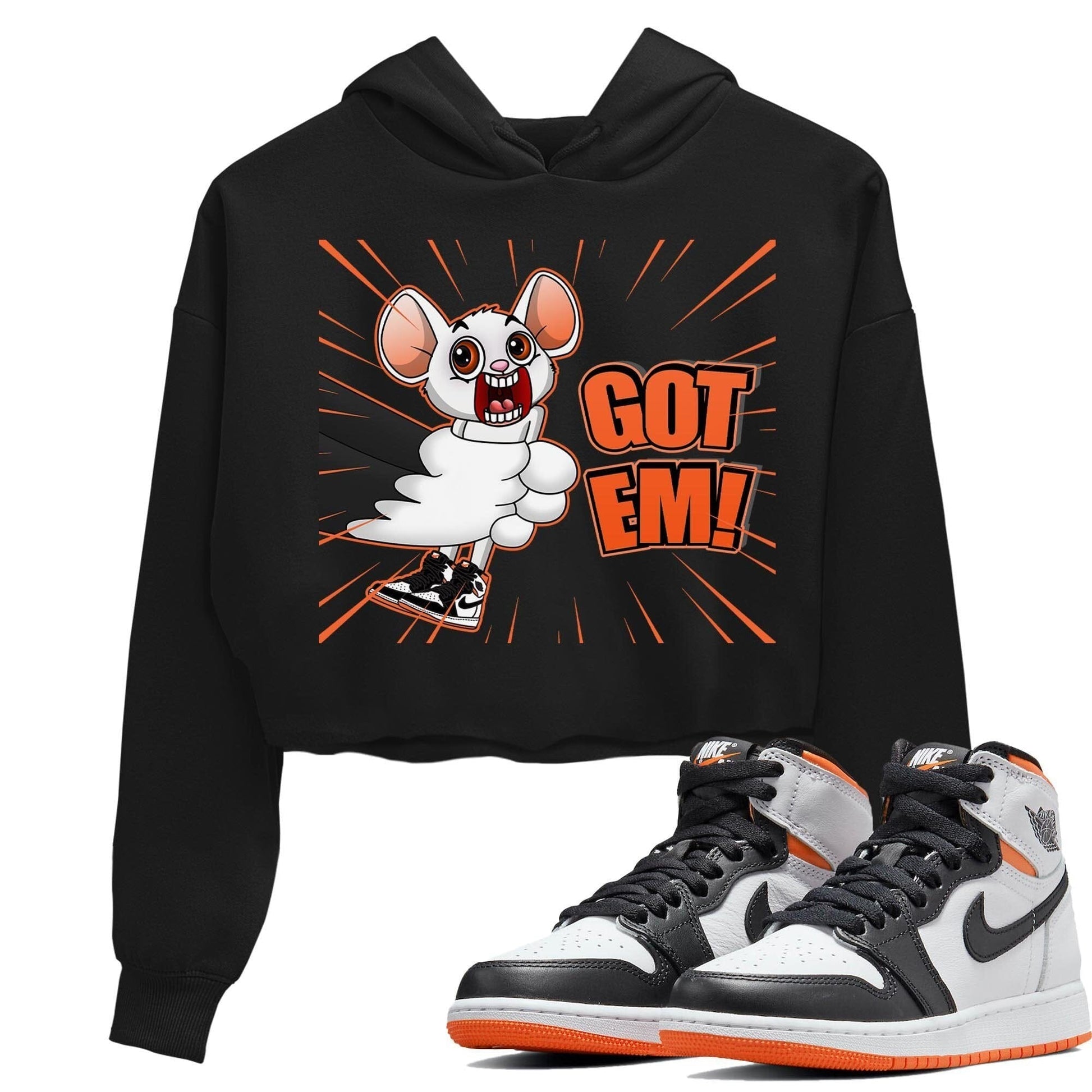 Jordan 1 Electro Orange Sneaker Match Tees T&J Got Em Sneaker Tees Jordan 1 Electro Orange Sneaker Release Tees Women's Shirts