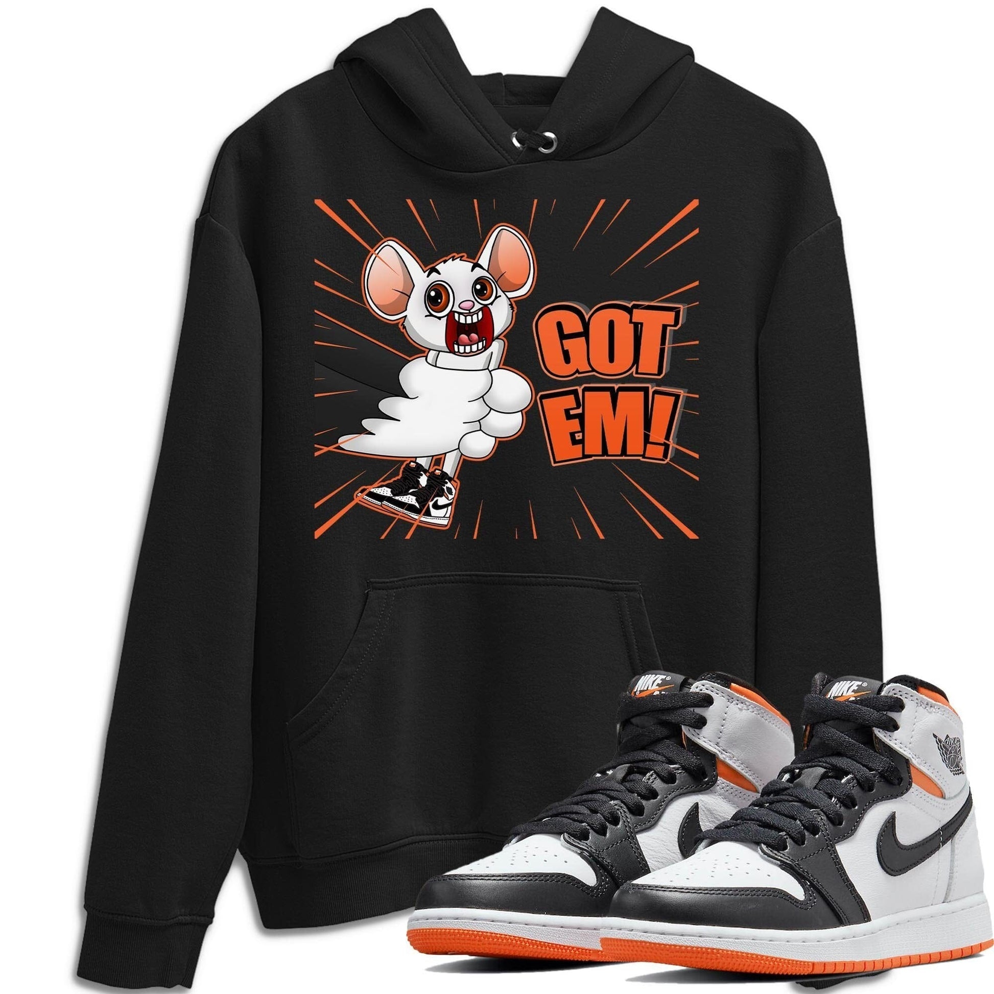 Jordan 1 Electro Orange Sneaker Match Tees T&J Got Em Sneaker Tees Jordan 1 Electro Orange Sneaker Release Tees Unisex Shirts