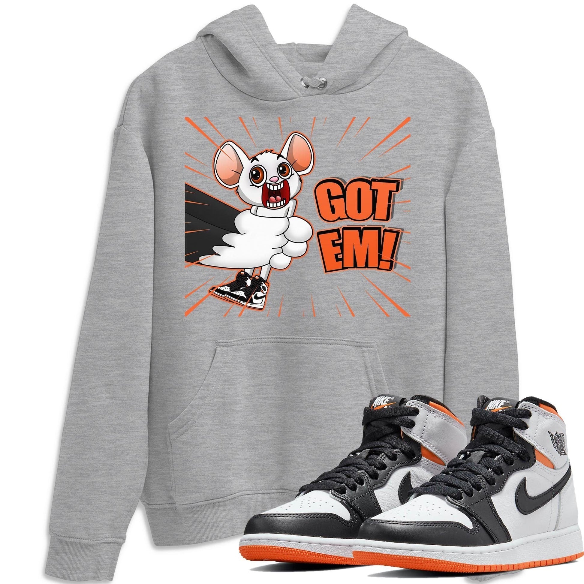 Jordan 1 Electro Orange Sneaker Match Tees T&J Got Em Sneaker Tees Jordan 1 Electro Orange Sneaker Release Tees Unisex Shirts