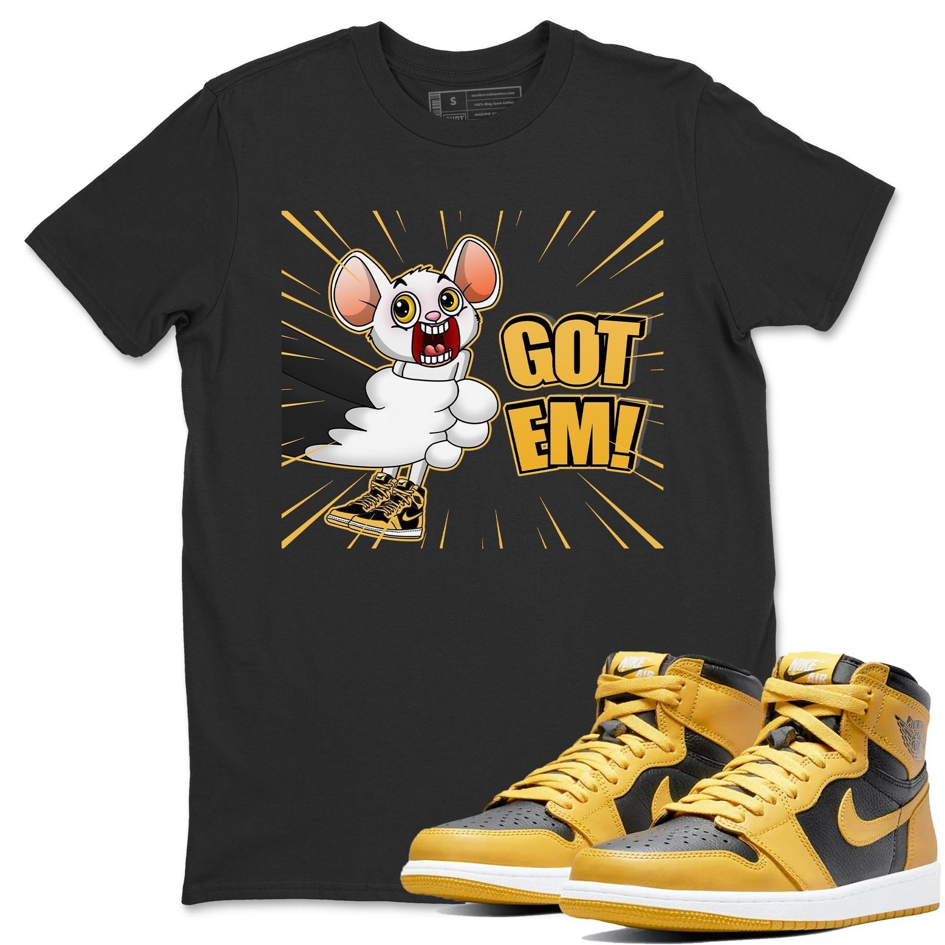 Jordan 1 Pollen Sneaker Match Tees T&J Got Em Sneaker Tees Jordan 1 Pollen Sneaker Release Tees Unisex Shirts