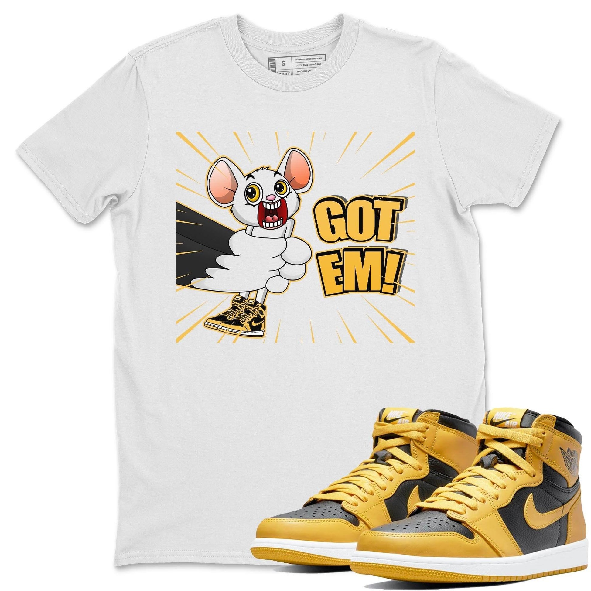 Jordan 1 Pollen Sneaker Match Tees T&J Got Em Sneaker Tees Jordan 1 Pollen Sneaker Release Tees Unisex Shirts