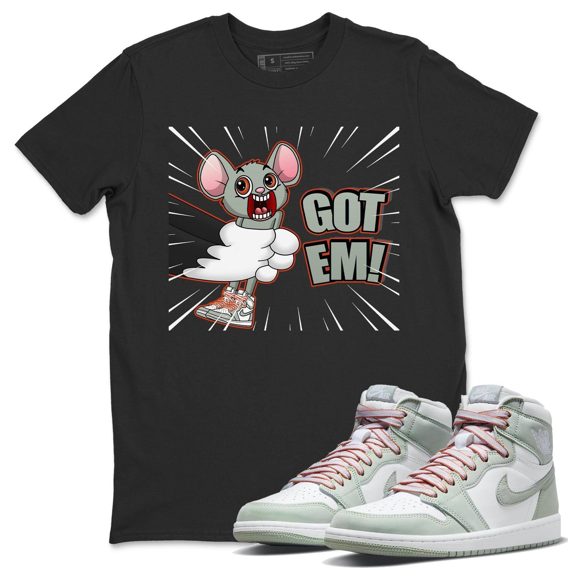 Jordan 1 Seafoam Sneaker Match Tees T&J Got Em Sneaker Tees Jordan 1 Seafoam Sneaker Release Tees Unisex Shirts