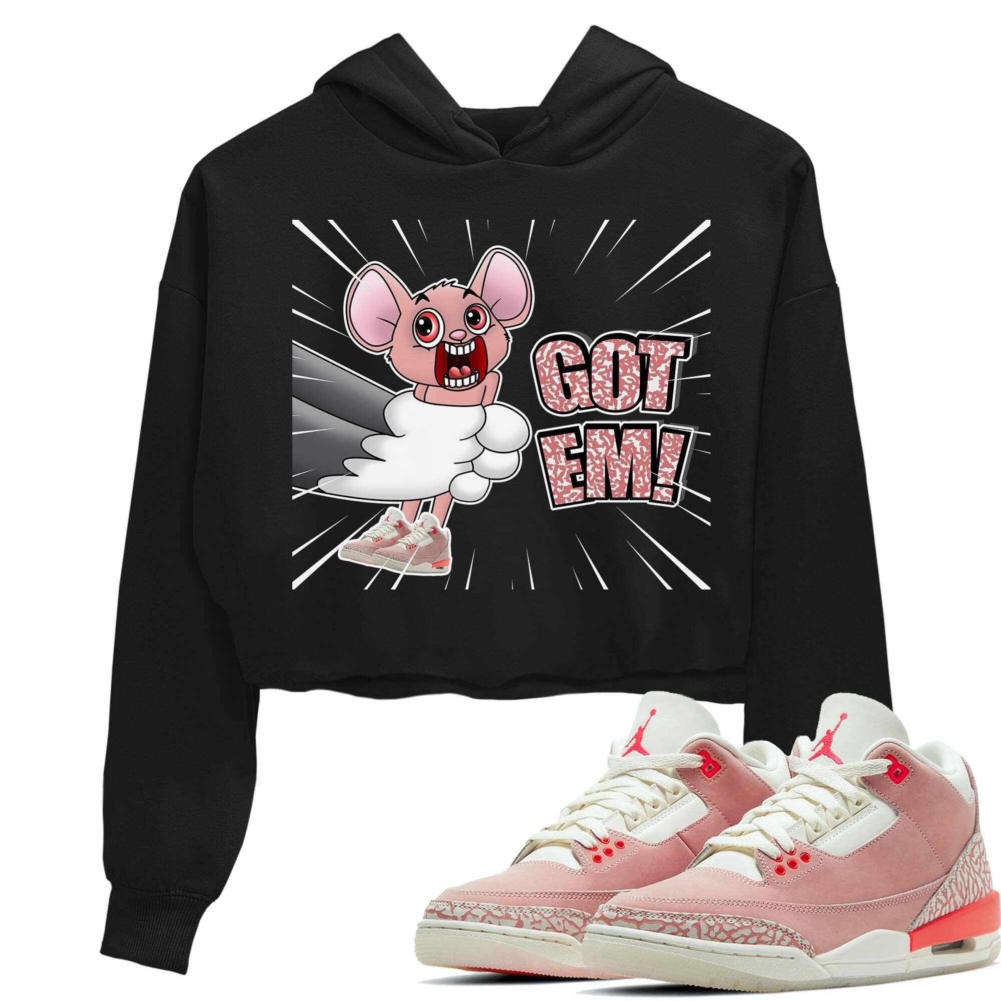 Jordan 3 Rust Pink Sneaker Match Tees T&J Got Em Sneaker Tees Jordan 3 Rust Pink Sneaker Release Tees Women's Shirts