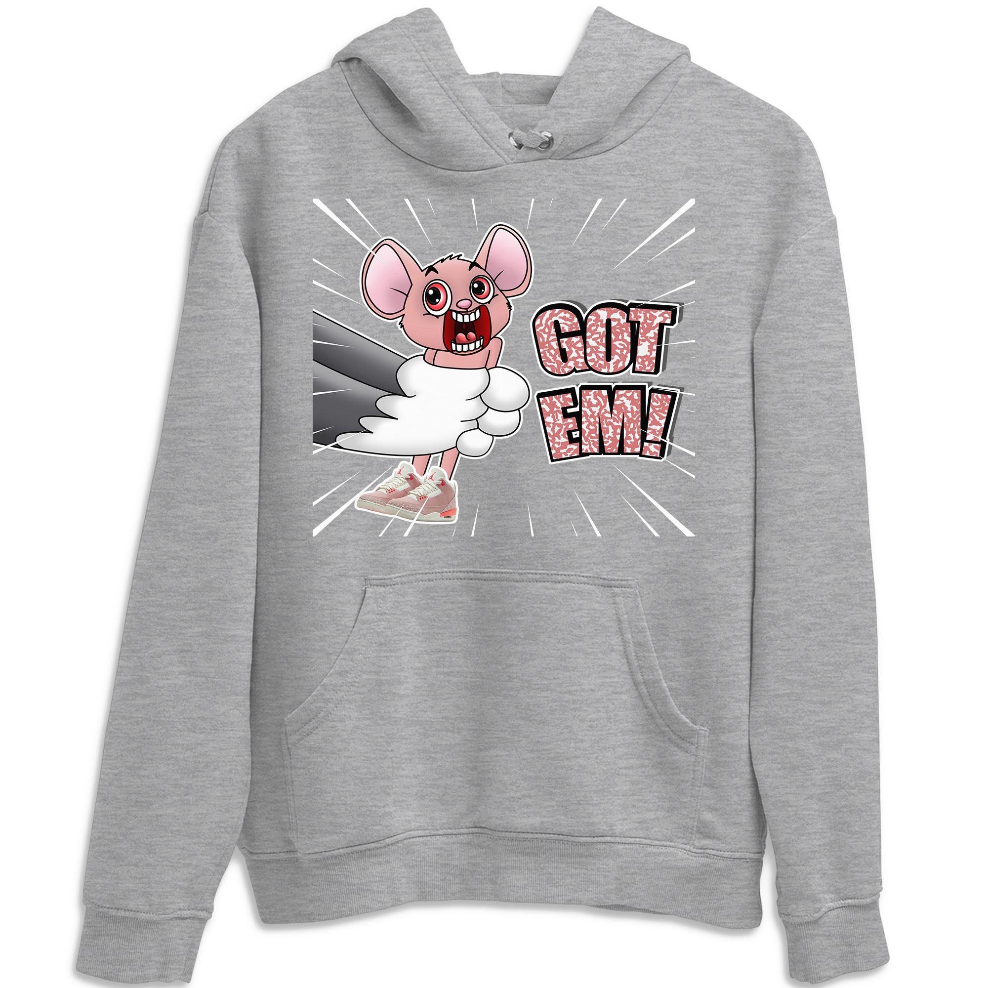 Jordan 3 Rust Pink Sneaker Match Tees T&J Got Em Sneaker Tees Jordan 3 Rust Pink Sneaker Release Tees Unisex Shirts