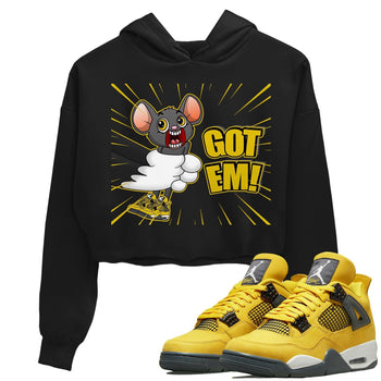 Jordan 4 Lightning Sneaker Match Tees T&J Got Em Sneaker Tees Jordan 4 Lightning Sneaker Release Tees Women's Shirts