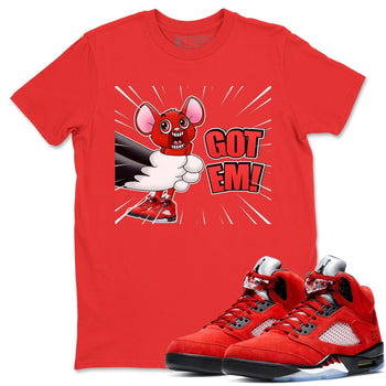 Jordan 5 Raging Bull Sneaker Match Tees T&J Got Em Sneaker Tees Jordan 5 Raging Bull Sneaker Release Tees Unisex Shirts