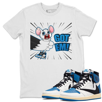 Jordan 1 Travis Scott Fragment Sneaker Match Tees T&J Got Em Sneaker Tees Jordan 1 Travis Scott Fragment Sneaker Release Tees Unisex Shirts