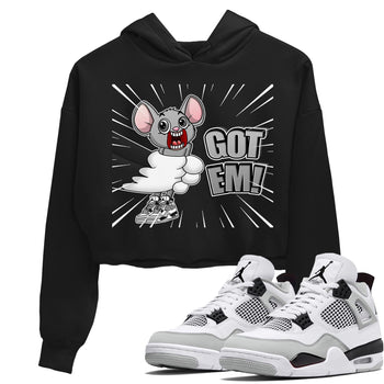 Jordan 4 Military Black Sneaker Match Tees T&J Got Em Sneaker Tees Jordan 4 Military Black Sneaker Release Tees Women's Shirts