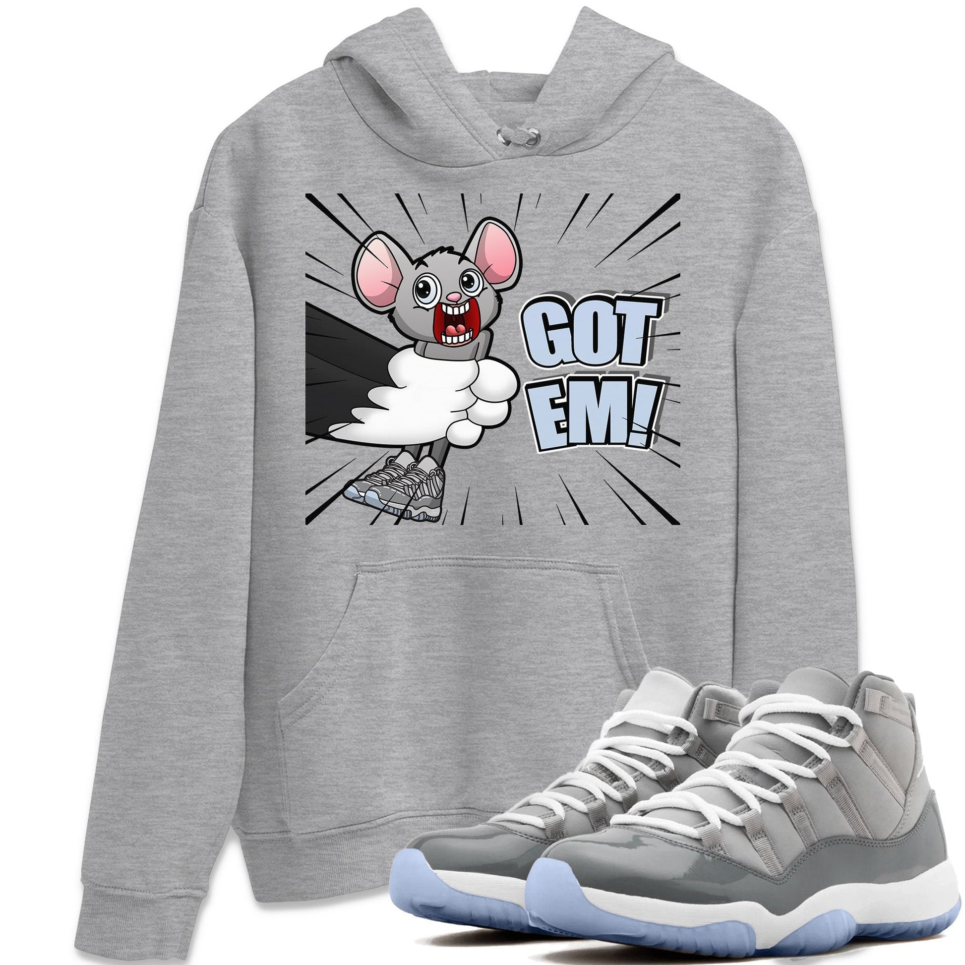 Jordan 11 Cool Grey Sneaker Match Tees T&J Got Em Sneaker Tees Jordan 11 Cool Grey Sneaker Release Tees Unisex Shirts