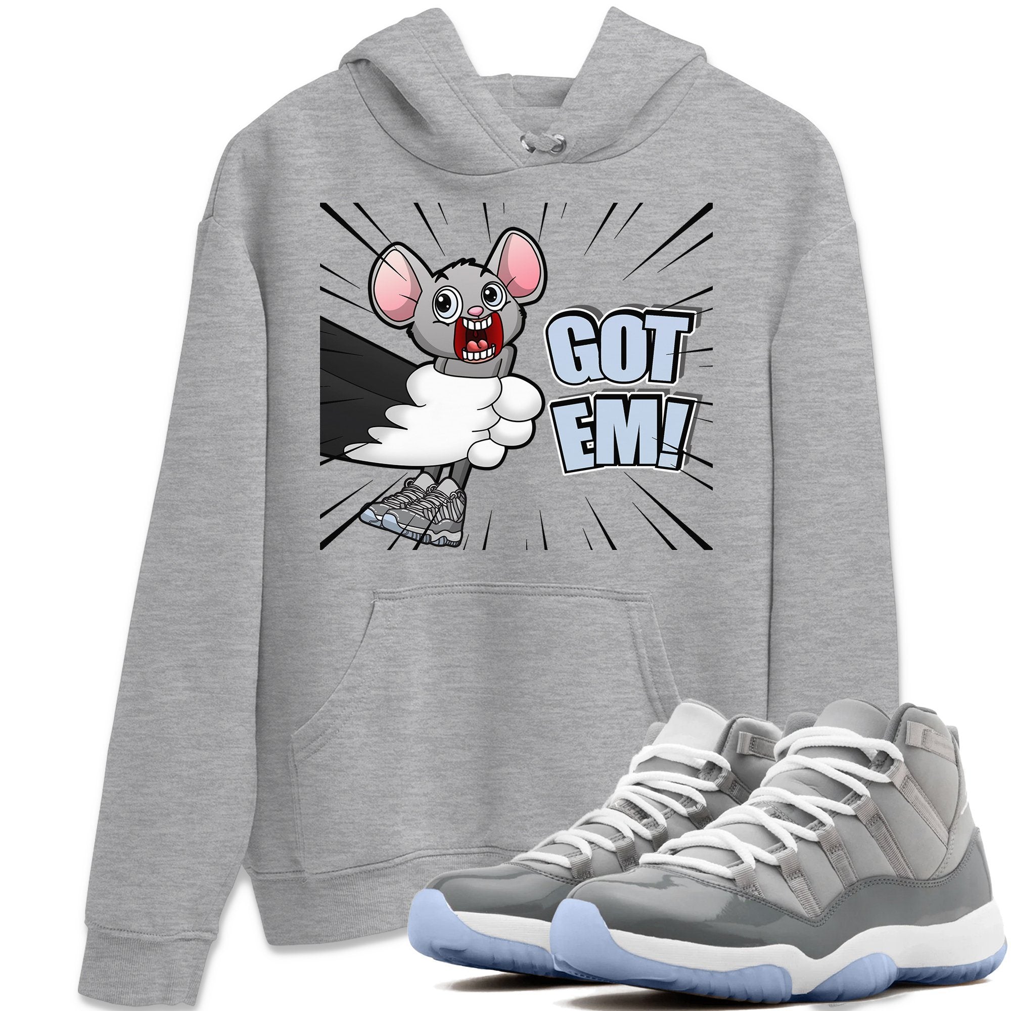 Jordan 11 Cool Grey Sneaker Match Tees T&J Got Em Sneaker Tees Jordan 11 Cool Grey Sneaker Release Tees Unisex Shirts