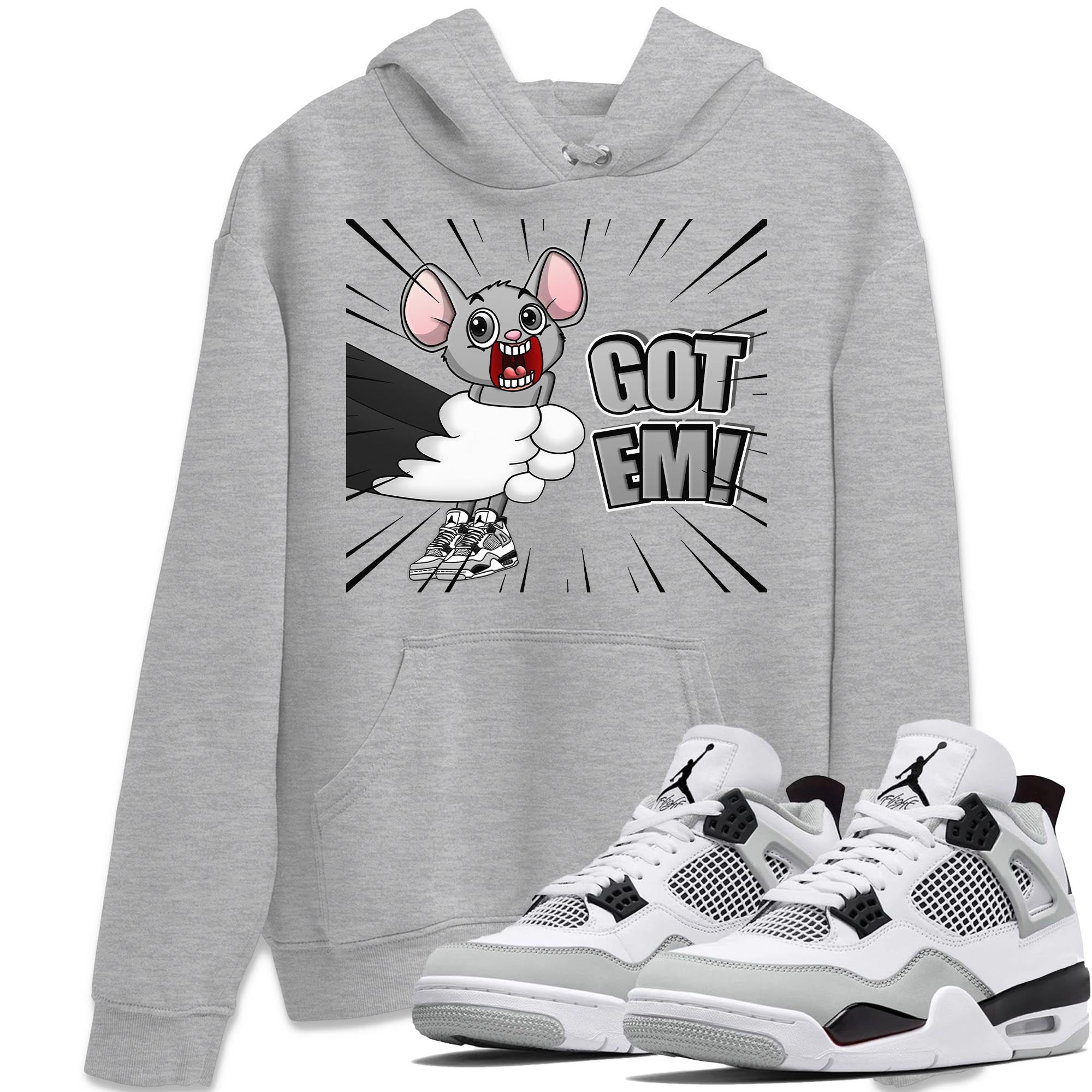Jordan 4 Military Black Sneaker Match Tees T&J Got Em Sneaker Tees Jordan 4 Military Black Sneaker Release Tees Unisex Shirts