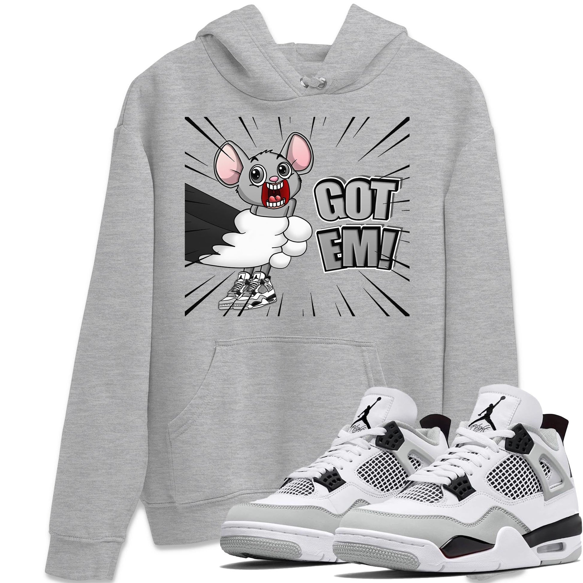 Jordan 4 Military Black Sneaker Match Tees T&J Got Em Sneaker Tees Jordan 4 Military Black Sneaker Release Tees Unisex Shirts