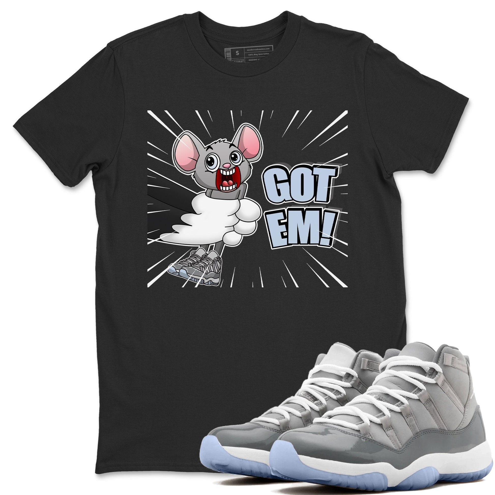 Jordan 11 Cool Grey Sneaker Match Tees T&J Got Em Sneaker Tees Jordan 11 Cool Grey Sneaker Release Tees Unisex Shirts