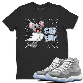 Jordan 11 Cool Grey Sneaker Match Tees T&J Got Em Sneaker Tees Jordan 11 Cool Grey Sneaker Release Tees Unisex Shirts