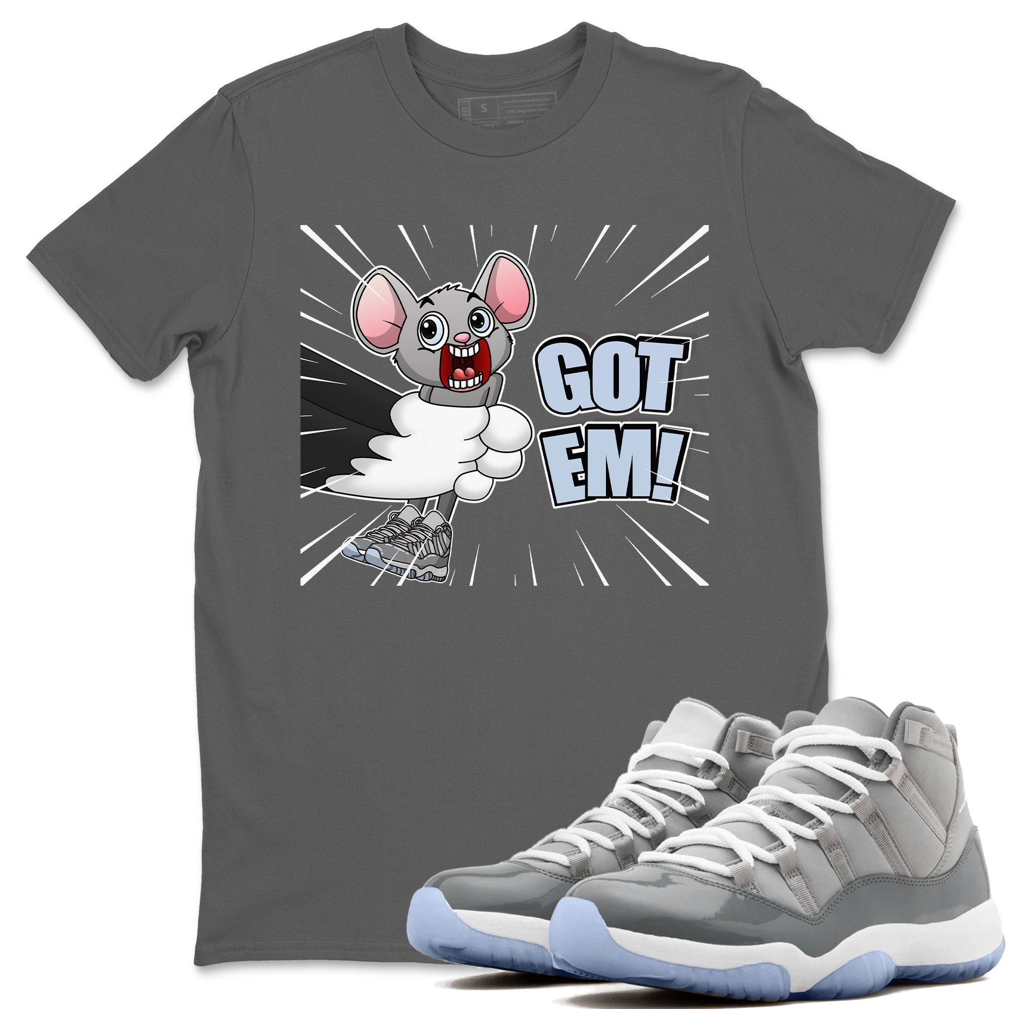 Jordan 11 Cool Grey Sneaker Match Tees T&J Got Em Sneaker Tees Jordan 11 Cool Grey Sneaker Release Tees Unisex Shirts