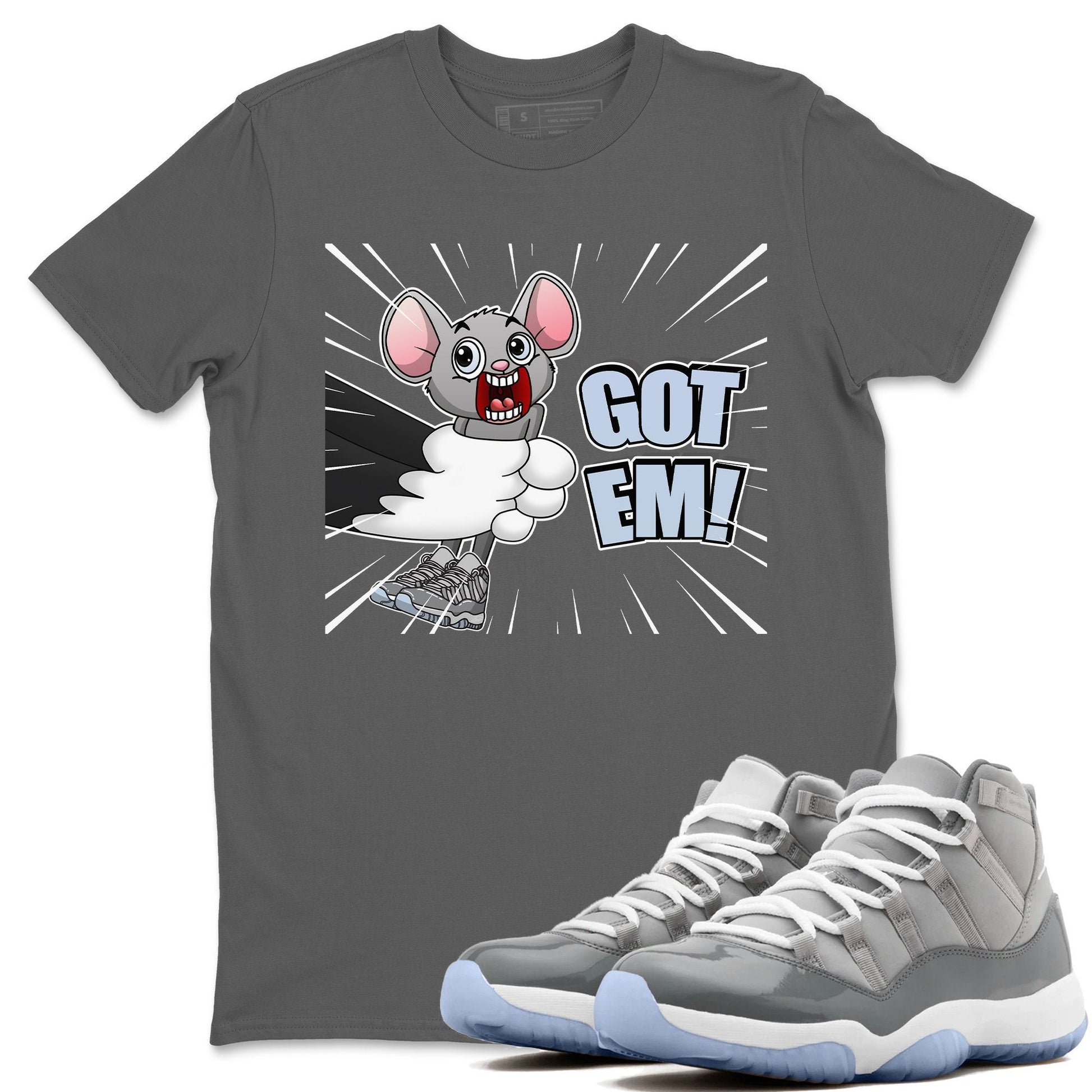Jordan 11 Cool Grey Sneaker Match Tees T&J Got Em Sneaker Tees Jordan 11 Cool Grey Sneaker Release Tees Unisex Shirts