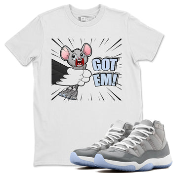 Jordan 11 Cool Grey Sneaker Match Tees T&J Got Em Sneaker Tees Jordan 11 Cool Grey Sneaker Release Tees Unisex Shirts
