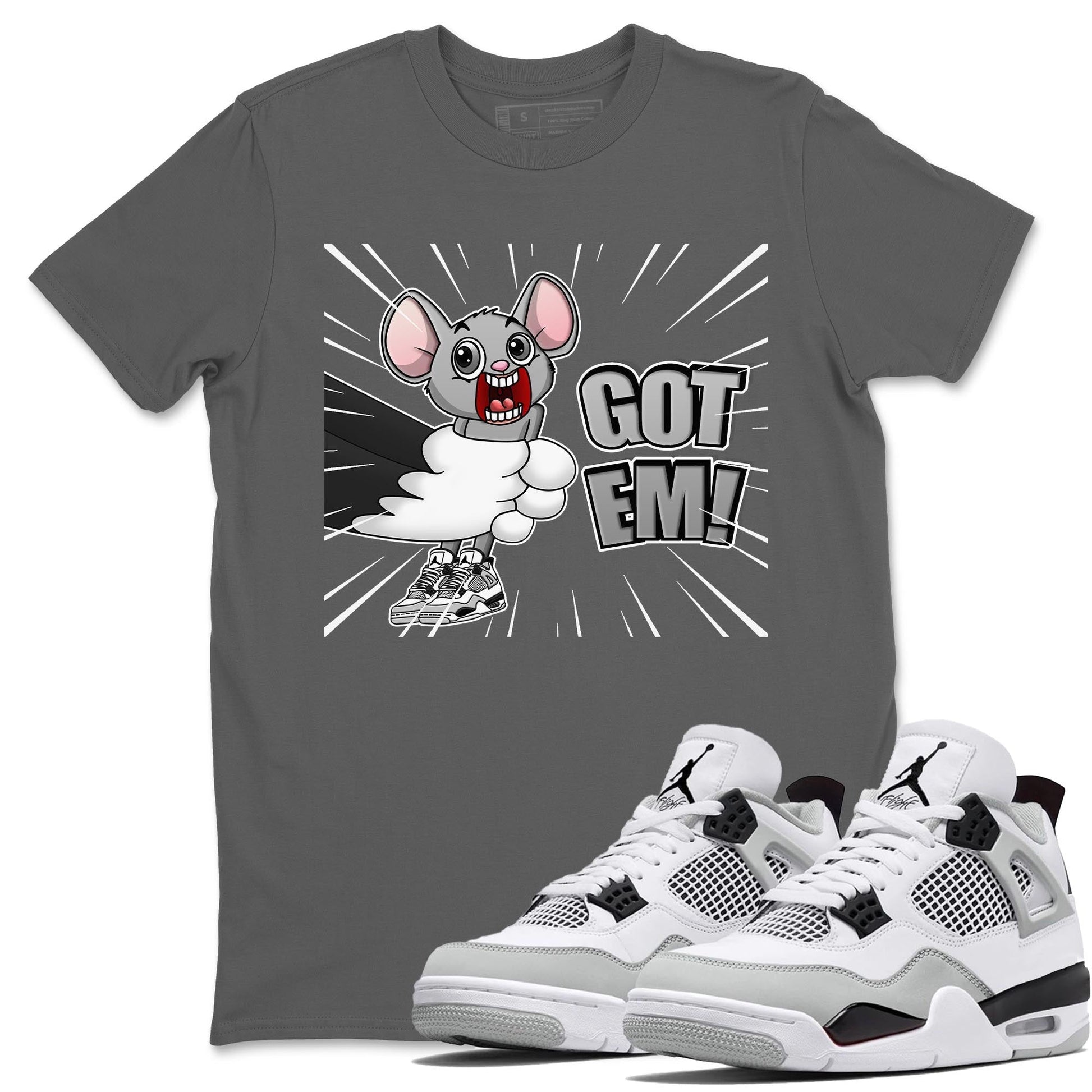 Jordan 4 Military Black Sneaker Match Tees T&J Got Em Sneaker Tees Jordan 4 Military Black Sneaker Release Tees Unisex Shirts